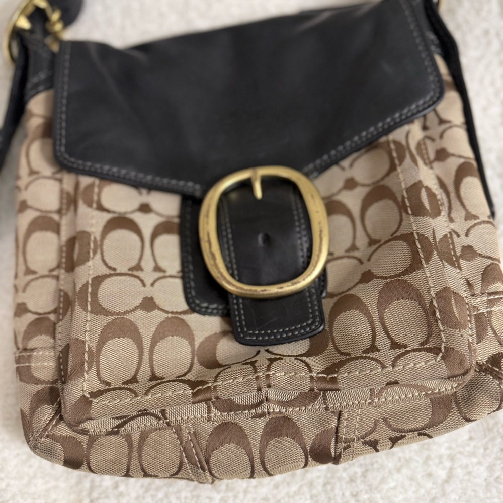 Coach Brown and Black  Legact Bleeker Signature Crossbody Bag - Picture 2 of 15